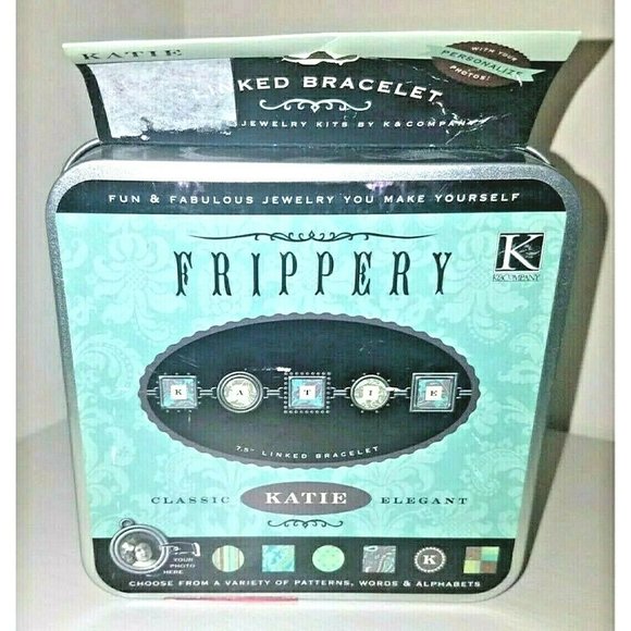 DIY Bracelet Kit Silver Link Blank Victorian Style - Picture 1 of 6